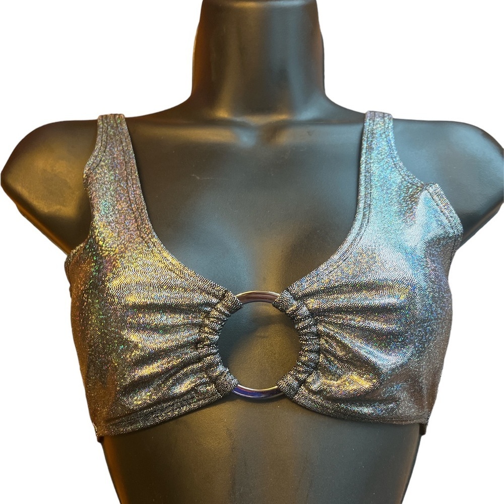 O-ring iridescent festival top